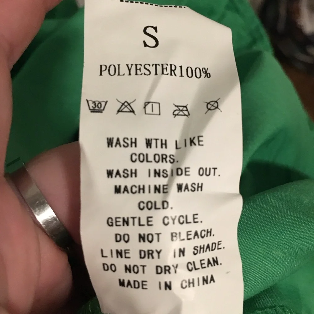 Green Smocked Maxi Dress Tie Strap Tiered Boho Summer Dress small - Picture 2 of 2